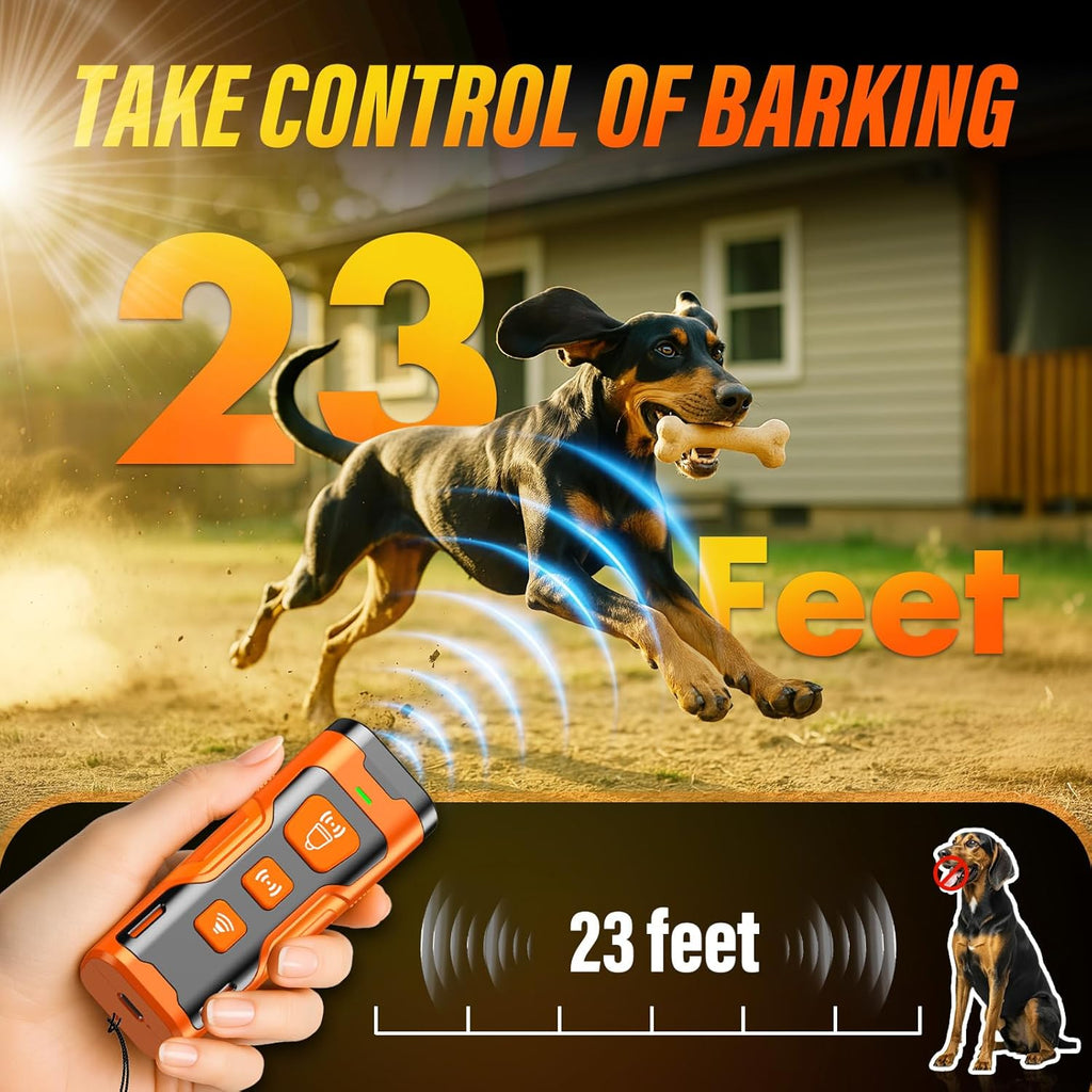 Rechargeable Ultrasonic Dog Training Device – Safe Bark Control & Behavior Training Aid