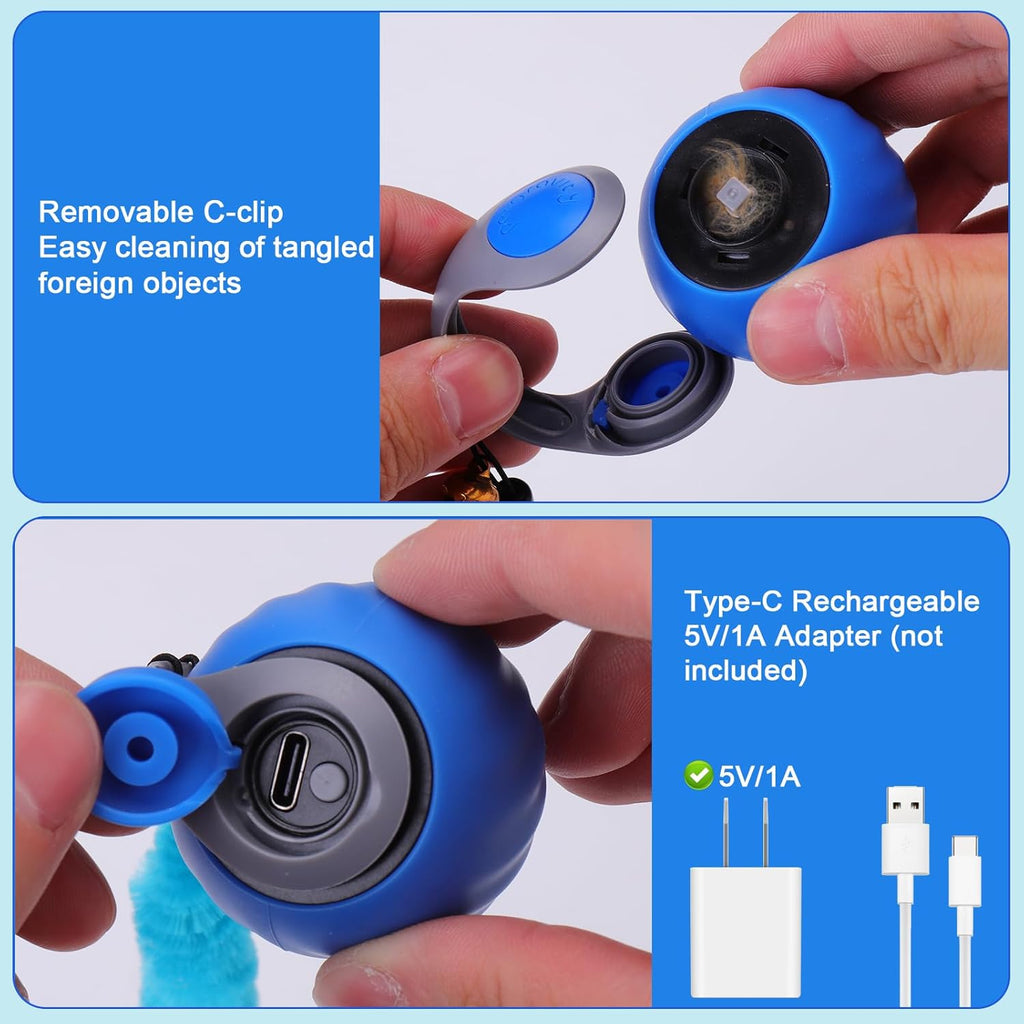 Automatic Interactive Cat Toys for Indoor Cats with 3 Tails