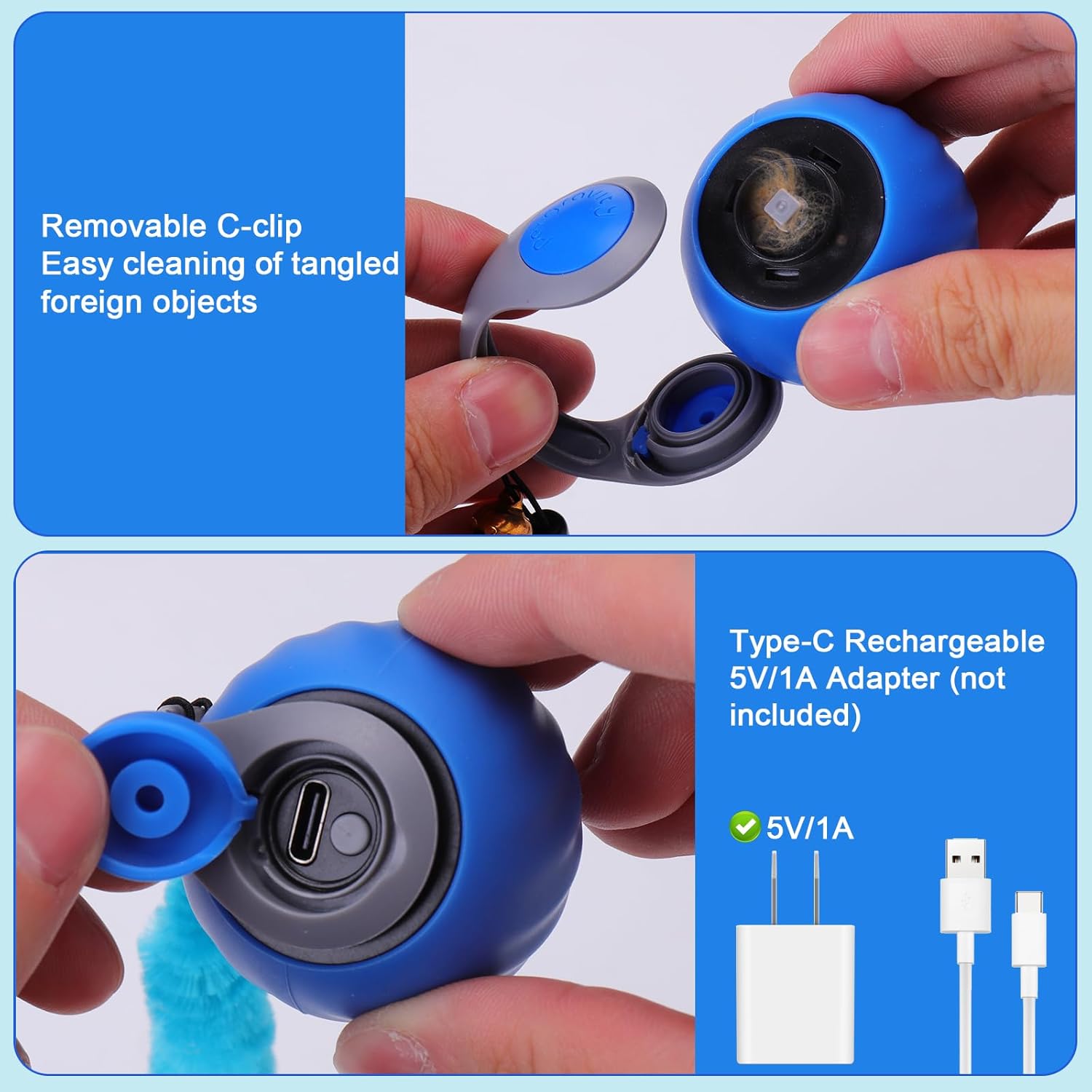 Automatic Interactive Cat Toys for Indoor Cats with 3 Tails