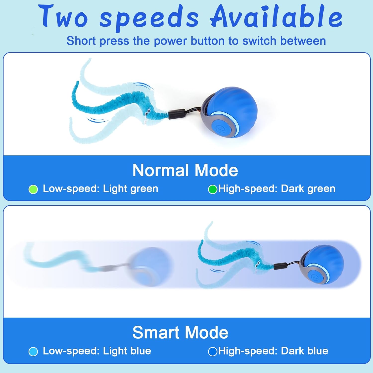 Automatic Interactive Cat Toys for Indoor Cats with 3 Tails