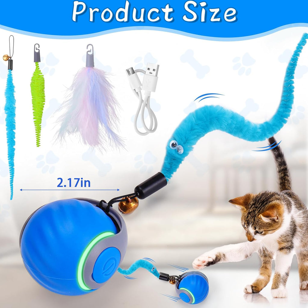Automatic Interactive Cat Toys for Indoor Cats with 3 Tails