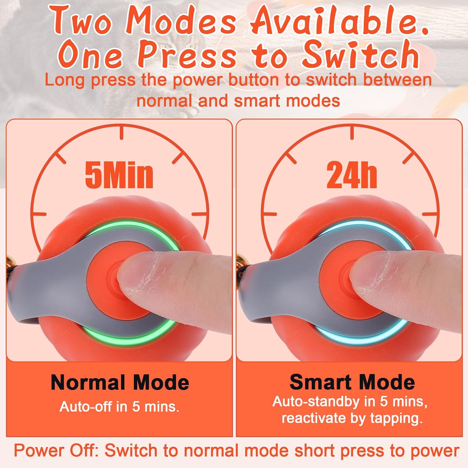 Automatic Interactive Cat Toys for Indoor Cats with 3 Tails