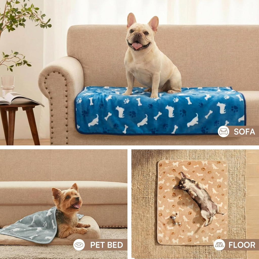 Ultra-Soft Plush Pet Blanket – Warm, Cozy & Reversible Fleece Throw for Dogs & Cats