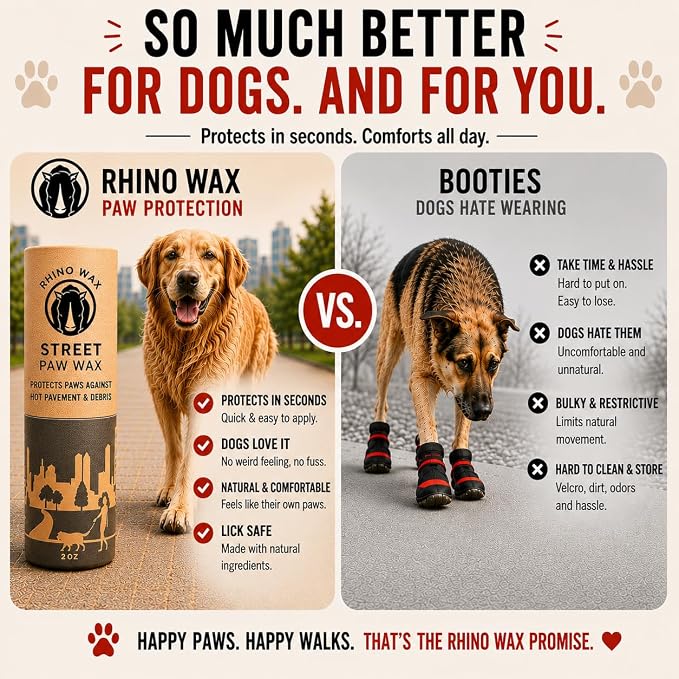 Natural Paw & Nose Balm for Dogs & Cats – Moisturizing Paw Protector with Organic Ingredients