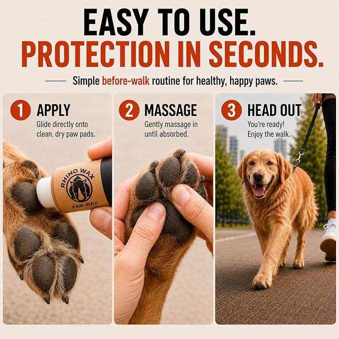 Natural Paw & Nose Balm for Dogs & Cats – Moisturizing Paw Protector with Organic Ingredients